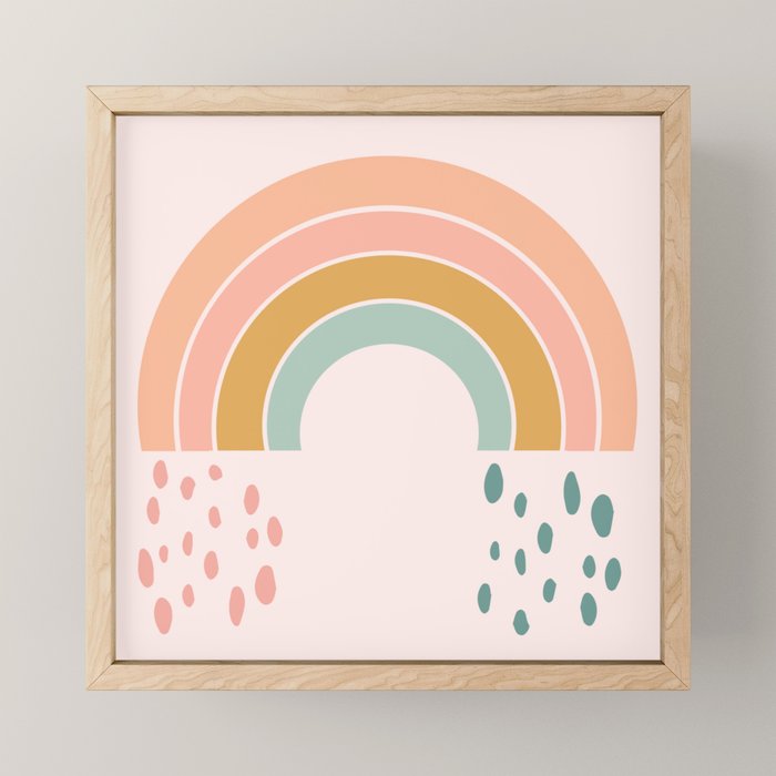 No Rain No Rainbow Mini Art Print Gallery Image 1