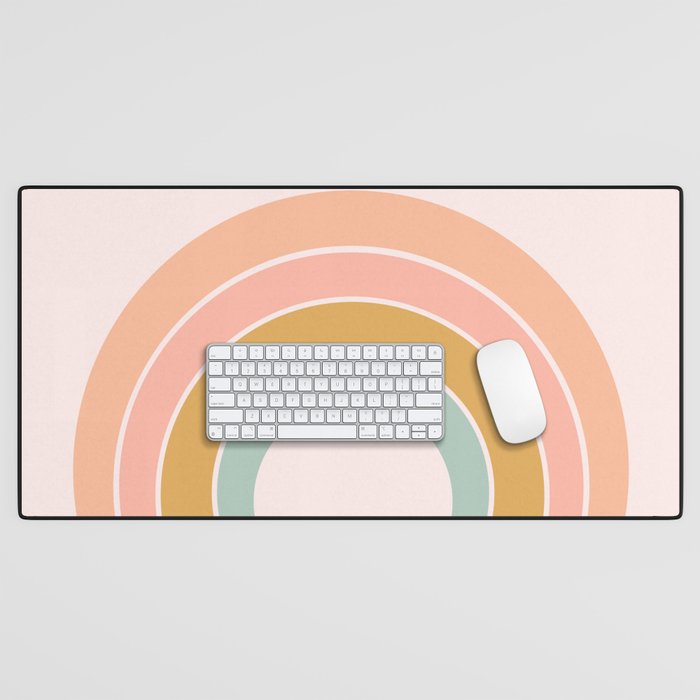 No Rain No Rainbow Desk Mat Gallery Image 1