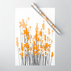 Orange Spring Bouquet on White Background #decor #society6 #buyart Wrapping Paper Gallery Image 1