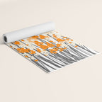 Orange Spring Bouquet on White Background #decor #society6 #buyart Yoga Mat Gallery Image 2