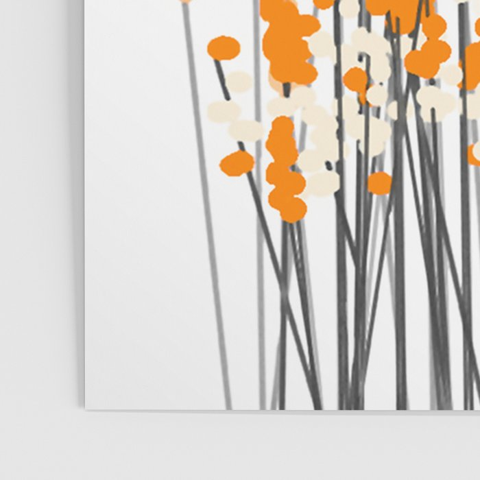 Orange Spring Bouquet on White Background #decor #society6 #buyart Poster Gallery Image 3
