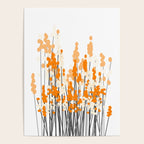 Orange Spring Bouquet on White Background #decor #society6 #buyart Poster Gallery Image 4
