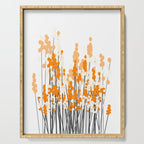 Orange Spring Bouquet on White Background #decor #society6 #buyart Serving Tray Gallery Image 1