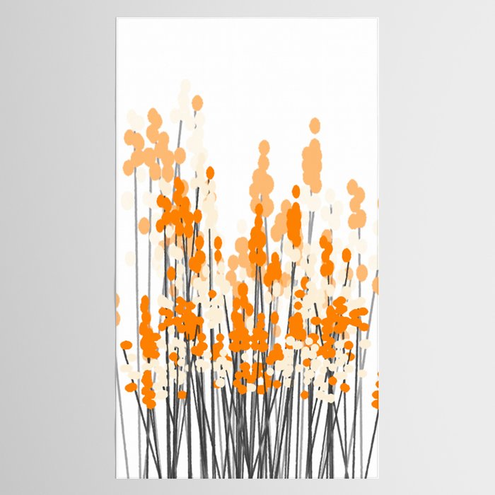 Orange Spring Bouquet on White Background #decor #society6 #buyart Tablecloth Gallery Image 2