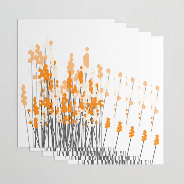 Orange Spring Bouquet on White Background #decor #society6 #buyart Wrapping Paper Gallery Image 3