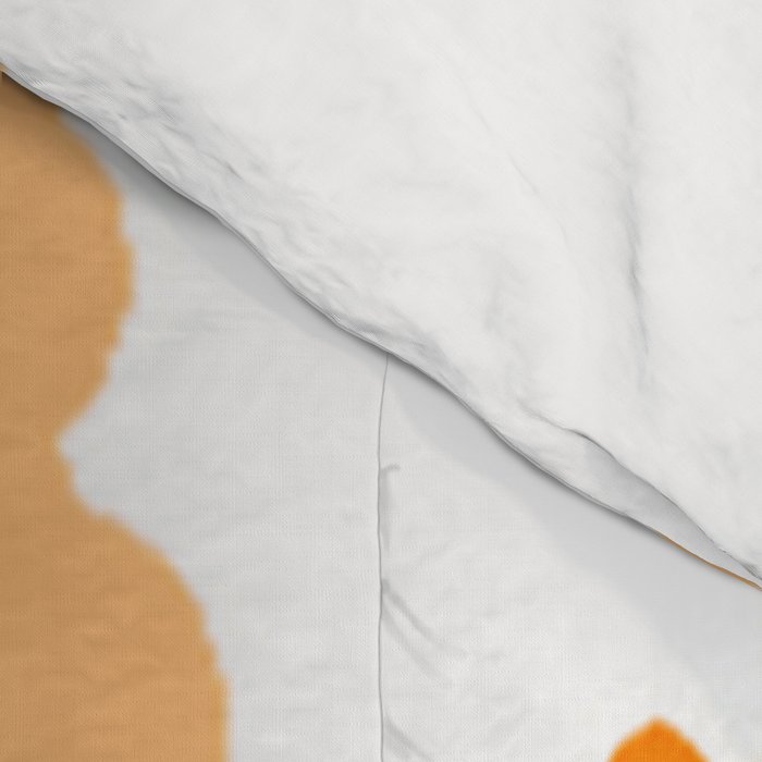 Orange Spring Bouquet on White Background #decor #society6 #buyart Comforter Gallery Image 4