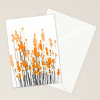 Orange Spring Bouquet on White Background #decor #society6 #buyart Stationery Card Gallery Image 2