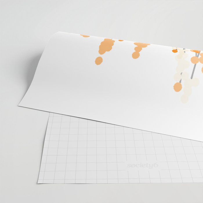 Orange Spring Bouquet on White Background #decor #society6 #buyart Wrapping Paper Gallery Image 2
