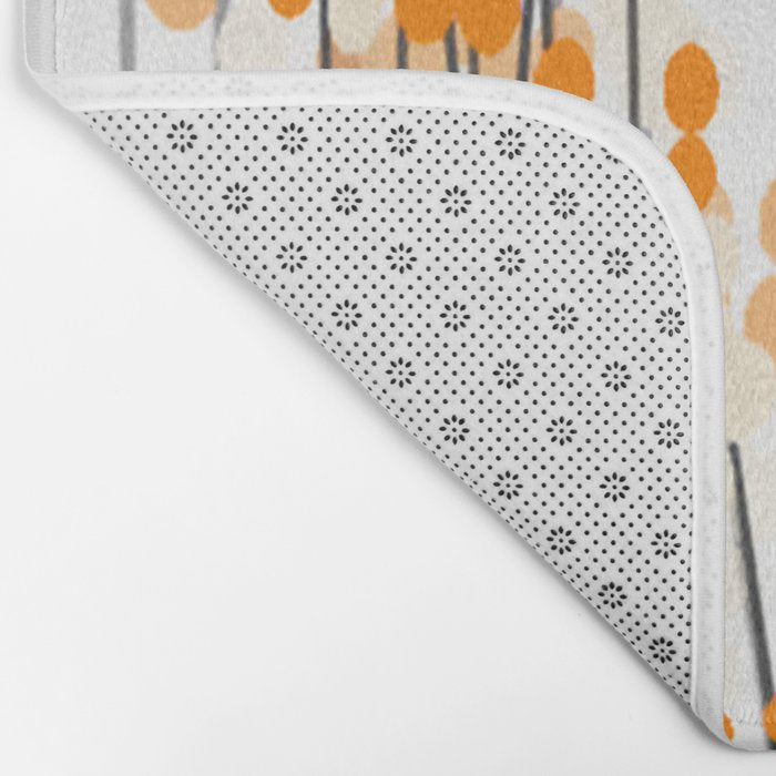 Orange Spring Bouquet on White Background #decor #society6 #buyart Bath Mat Gallery Image 2
