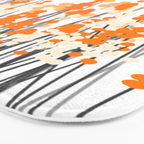 Orange Spring Bouquet on White Background #decor #society6 #buyart Bath Mat Gallery Image 3