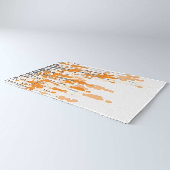 Orange Spring Bouquet on White Background #decor #society6 #buyart Rug Gallery Image 3