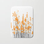 Orange Spring Bouquet on White Background #decor #society6 #buyart Bath Mat Gallery Image 1