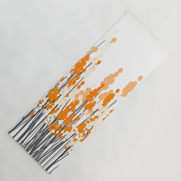 Orange Spring Bouquet on White Background #decor #society6 #buyart Yoga Mat Gallery Image 1