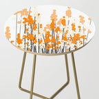 Orange Spring Bouquet on White Background #decor #society6 #buyart Side Table Gallery Image 2