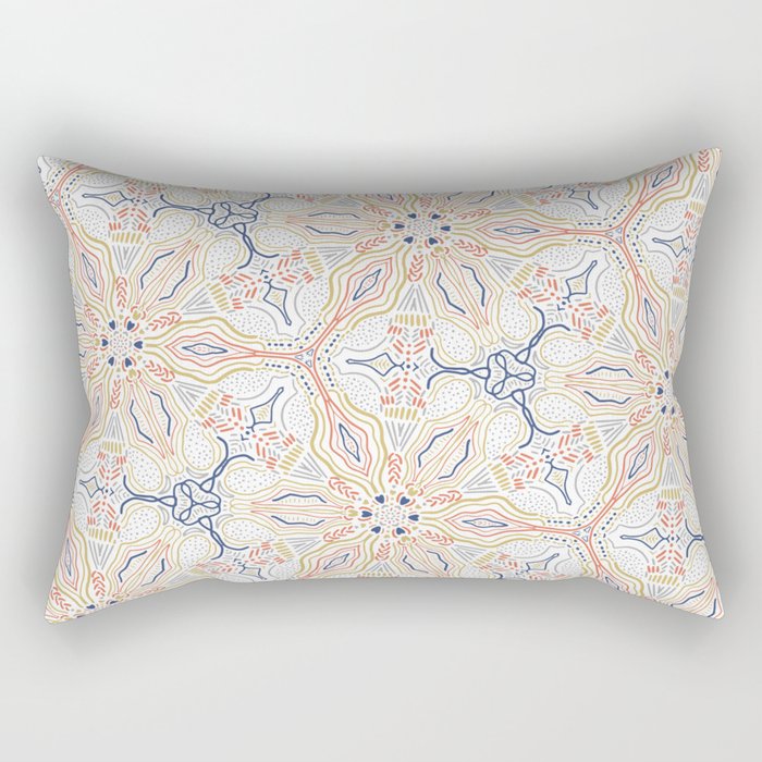 Modern mosaic mandalas Rectangular Pillow Gallery Image 2
