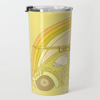 love bug valentine // retro surf art by surfy birdy Travel Mug Gallery Image 3