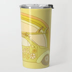 love bug valentine // retro surf art by surfy birdy Travel Mug Gallery Image 2