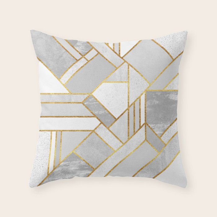Gold City Throw Pillow Gallery Image 1