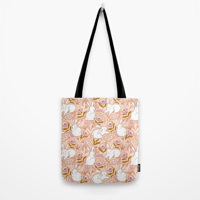 Funny bunny print Tote Bag Gallery Image 2