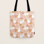 Funny bunny print Tote Bag Gallery Image 1