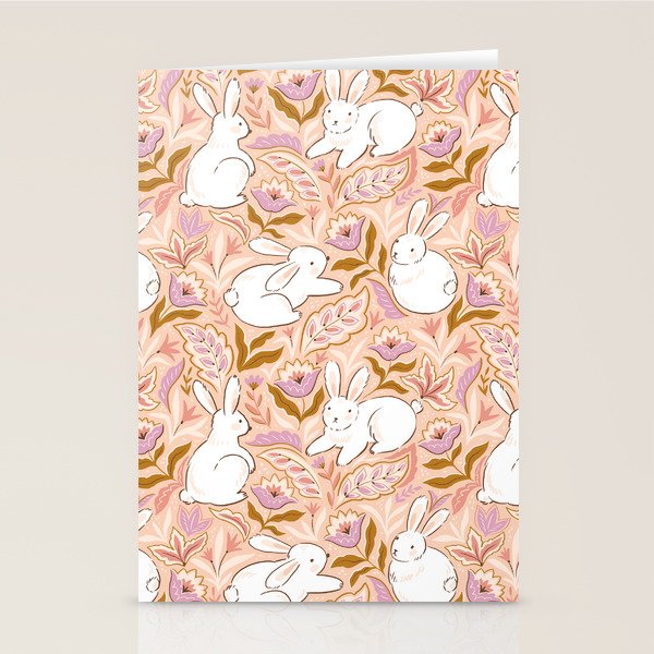 Funny bunny print Stationery Card Gallery Image 1