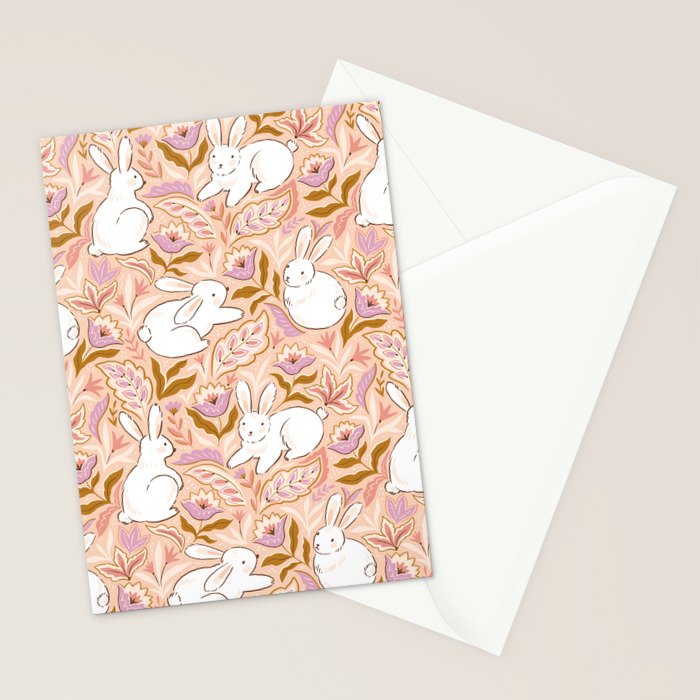Funny bunny print Stationery Card Gallery Image 2