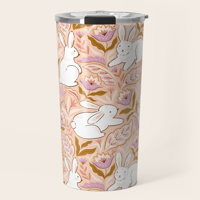 Funny bunny print Travel Mug Gallery Image 1