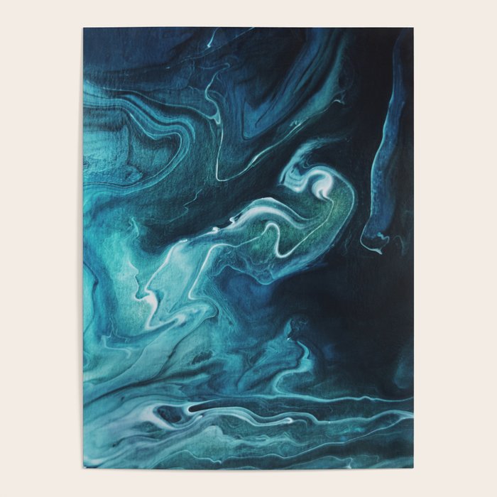 Gravity II - Abstract Marble Poster Gallery Image 1