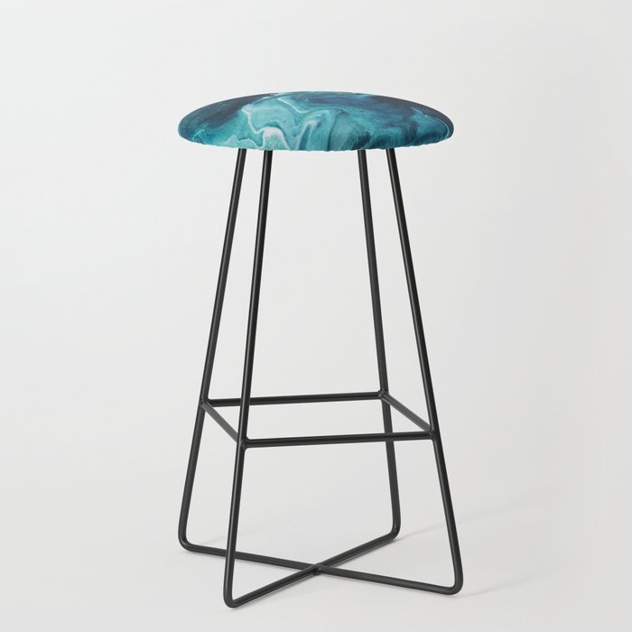 Gravity II - Abstract Marble Stool Gallery Image 1