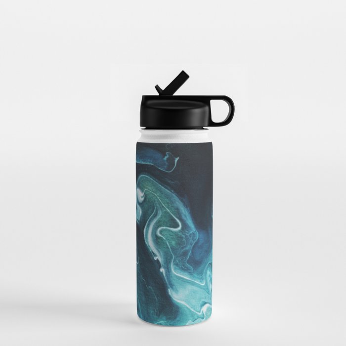 Gravity II - Abstract Marble Water Bottle Gallery Image 1