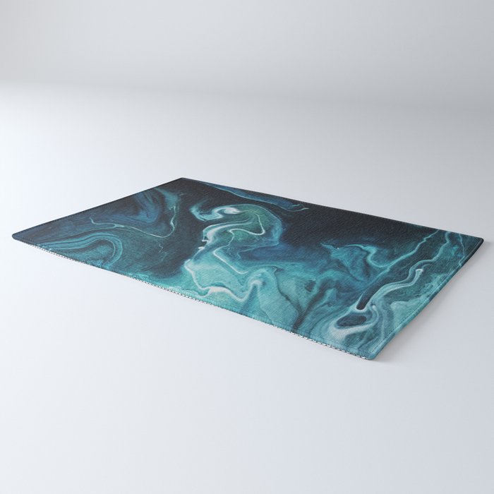 Gravity II - Abstract Marble Rug Gallery Image 3