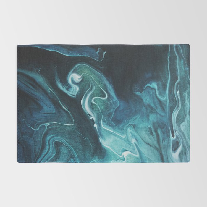 Gravity II - Abstract Marble Rug Gallery Image 2