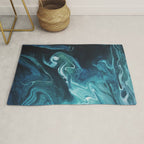 Gravity II - Abstract Marble Rug Gallery Image 1