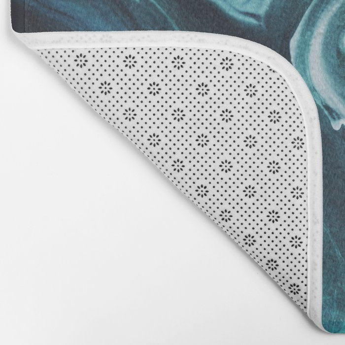 Gravity II - Abstract Marble Bath Mat Gallery Image 2