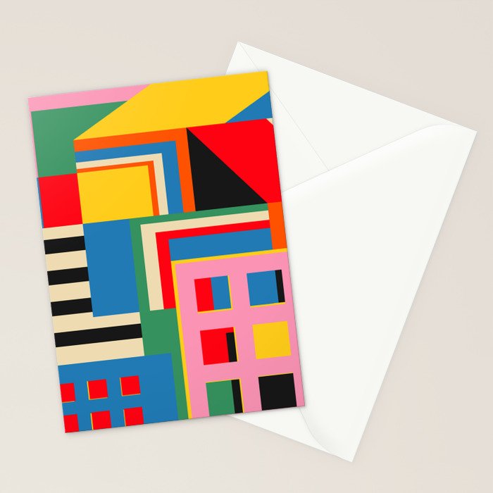 Sunset Cityscape Stationery Card Gallery Image 2