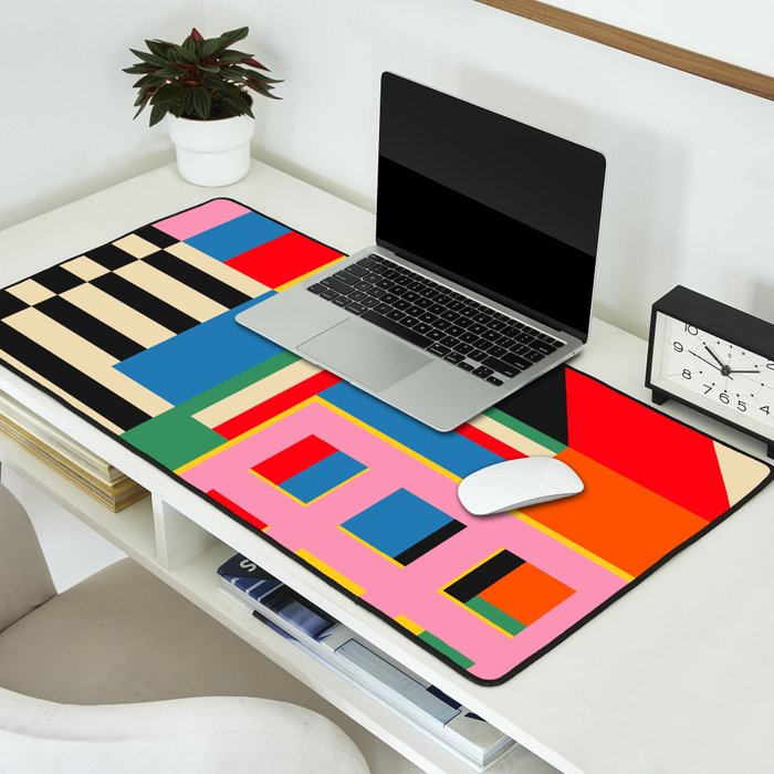 Sunset Cityscape Desk Mat Gallery Image 2