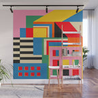 Sunset Cityscape Wall Mural Gallery Image 1
