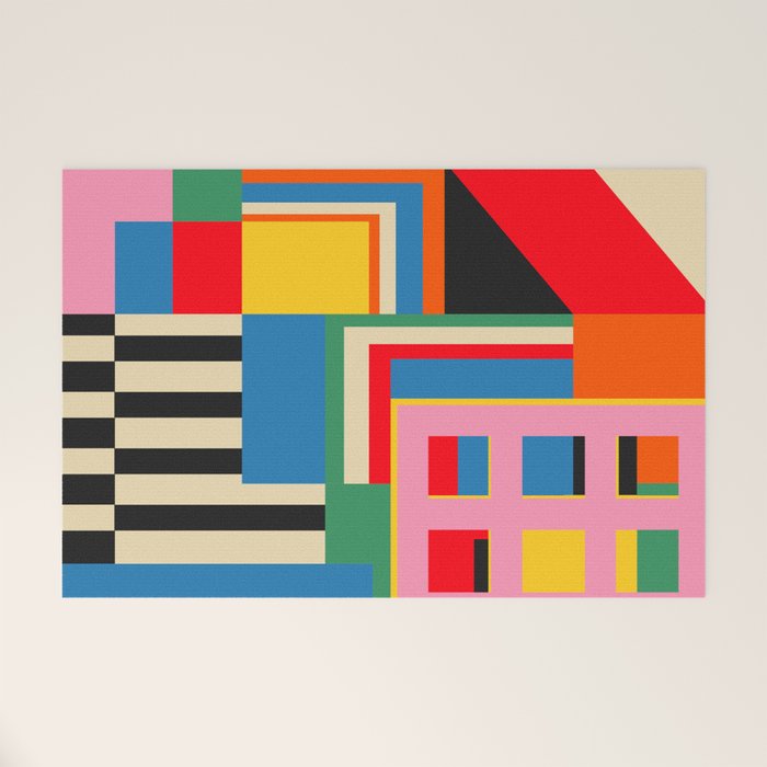 Sunset Cityscape Welcome Mat Gallery Image 1