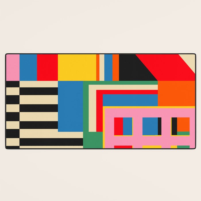 Sunset Cityscape Desk Mat Gallery Image 3