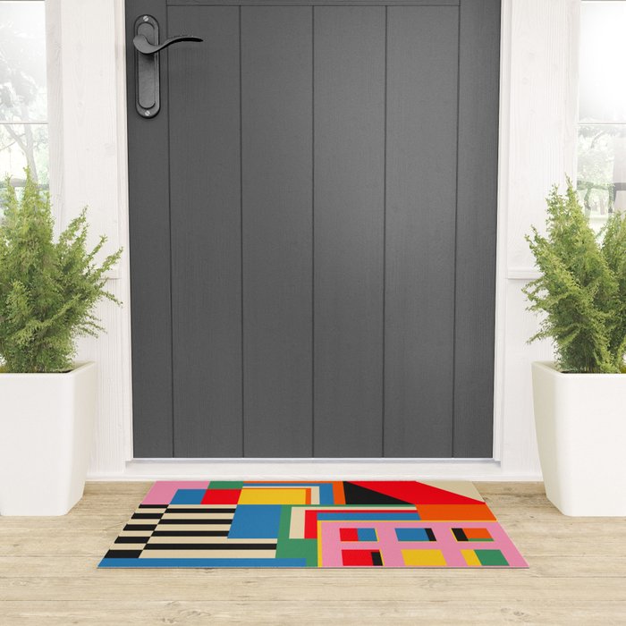 Sunset Cityscape Welcome Mat Gallery Image 3