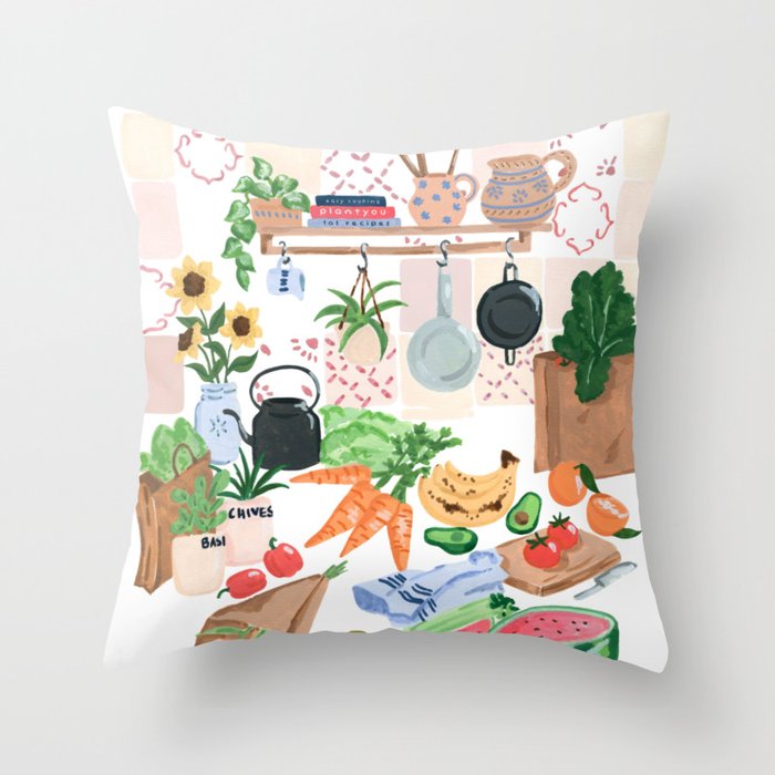 Market Haul Throw Pillow Gallery Image 6