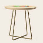 Fractal Geometric Dog Side Table Gallery Image 1