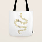 Snake Skeleton - Gold Tote Bag Gallery Image 1