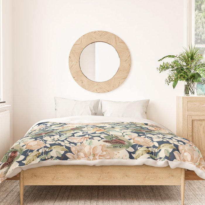 Lush colorful exotic garden D Duvet Cover Gallery Image 3
