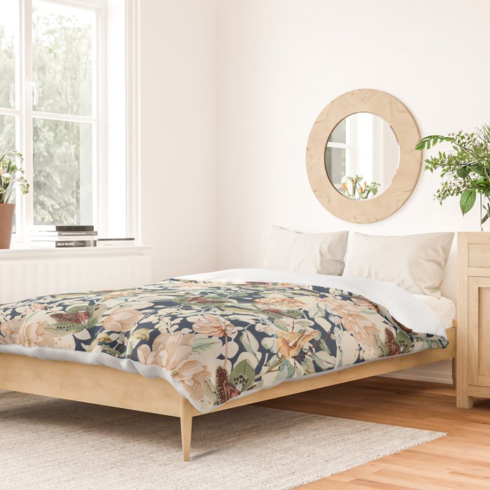 Lush colorful exotic garden D Duvet Cover Gallery Image 2