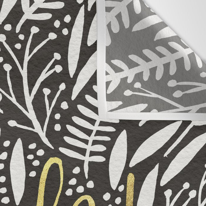 Pardon My French - Gold on Black Wall Tapestry Gallery Image 3