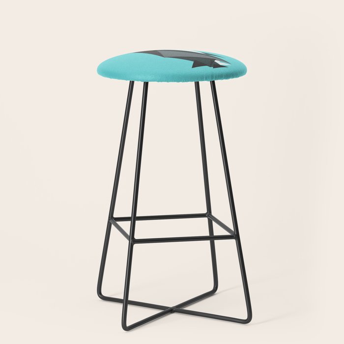 Fractal geometric emperor penguin Stool Gallery Image 1