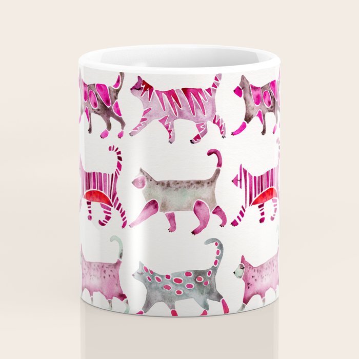 Cat Collection - Magenta Palette Coffee Mug Gallery Image 4