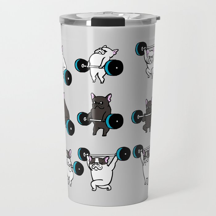 OLYMPIC LIFTING FRENCHIE Travel Mug Gallery Image 1
