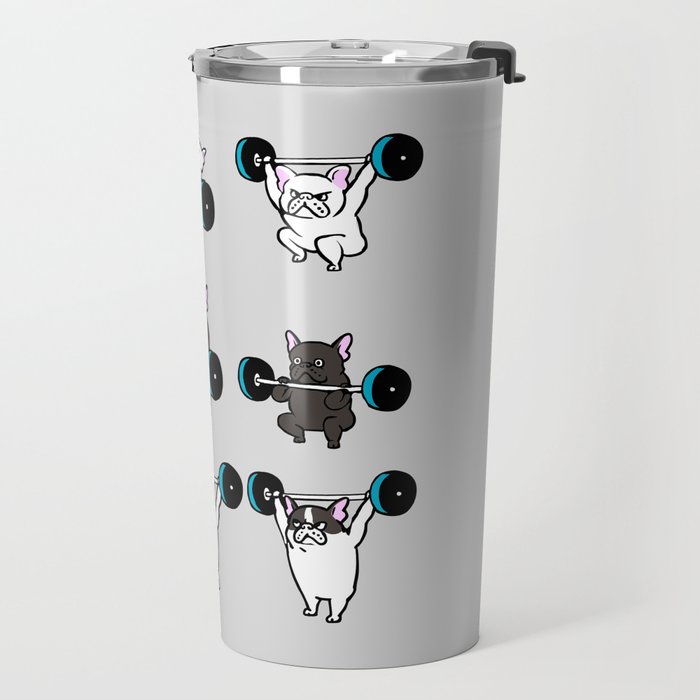 OLYMPIC LIFTING FRENCHIE Travel Mug Gallery Image 2